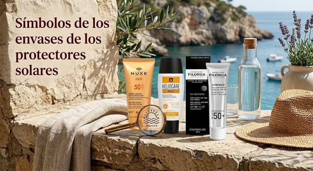 Protectores solares: símbolos en sus envases