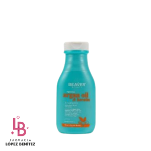 Beaver Champú Argan Oil y Keratin, 350 ml