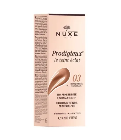 Nuxe BB Cream Hidratante con Color Tono oscuro, 30 ml