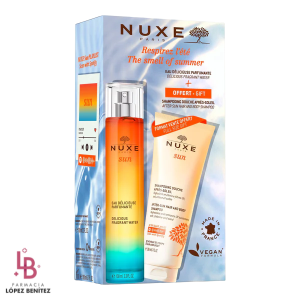 Kit Nuxe Sun: Eau de Parfum 100 ml + Champú y Gel de Ducha 200 ml